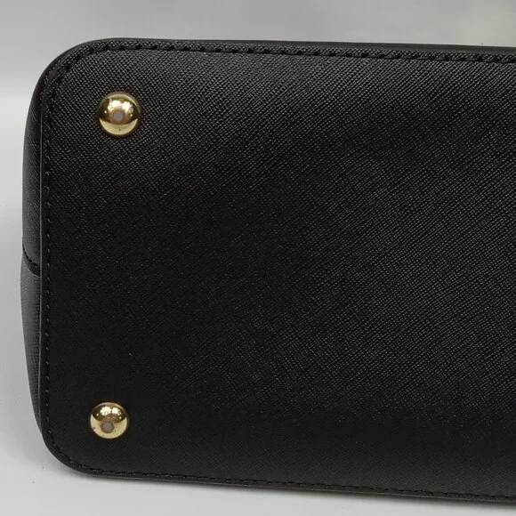 Michael Kors Cindy Medium Dome Satchel Black NO SHOULDER STRAP - Picture 7 of 10